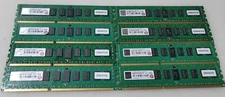Transcend 32GB Lot of 8 X4GB 2Rx8 DDR3 1600 REG Server Memory