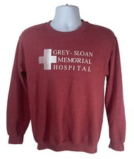 Sudadera Grey’s Anatomy Gris Sloan Memorial Hospital Mujer Pequeña Tono Coral
