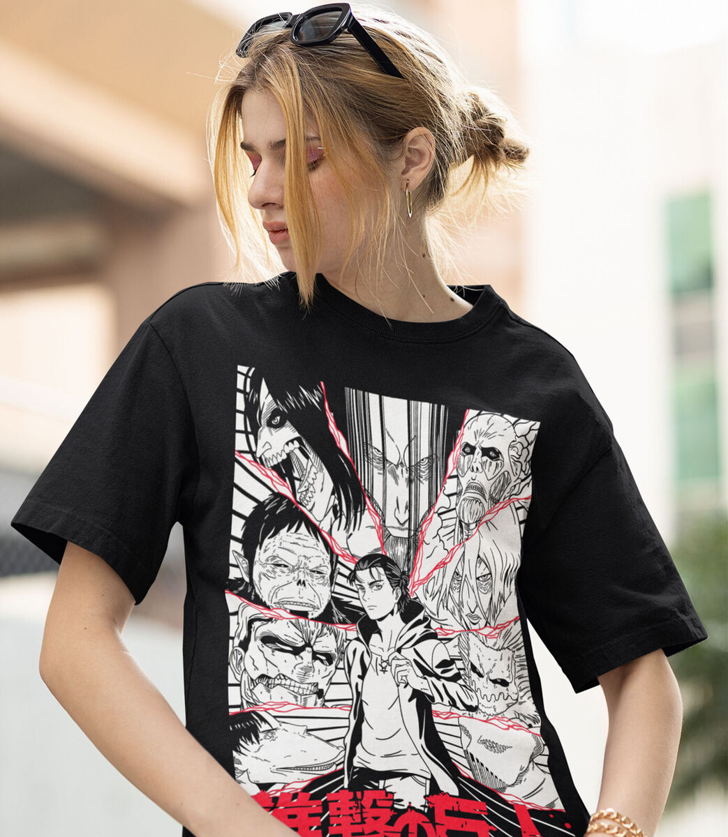 Attack on Titan Eren Final Shingeki No Kyojin Anime AOT Tshirt T