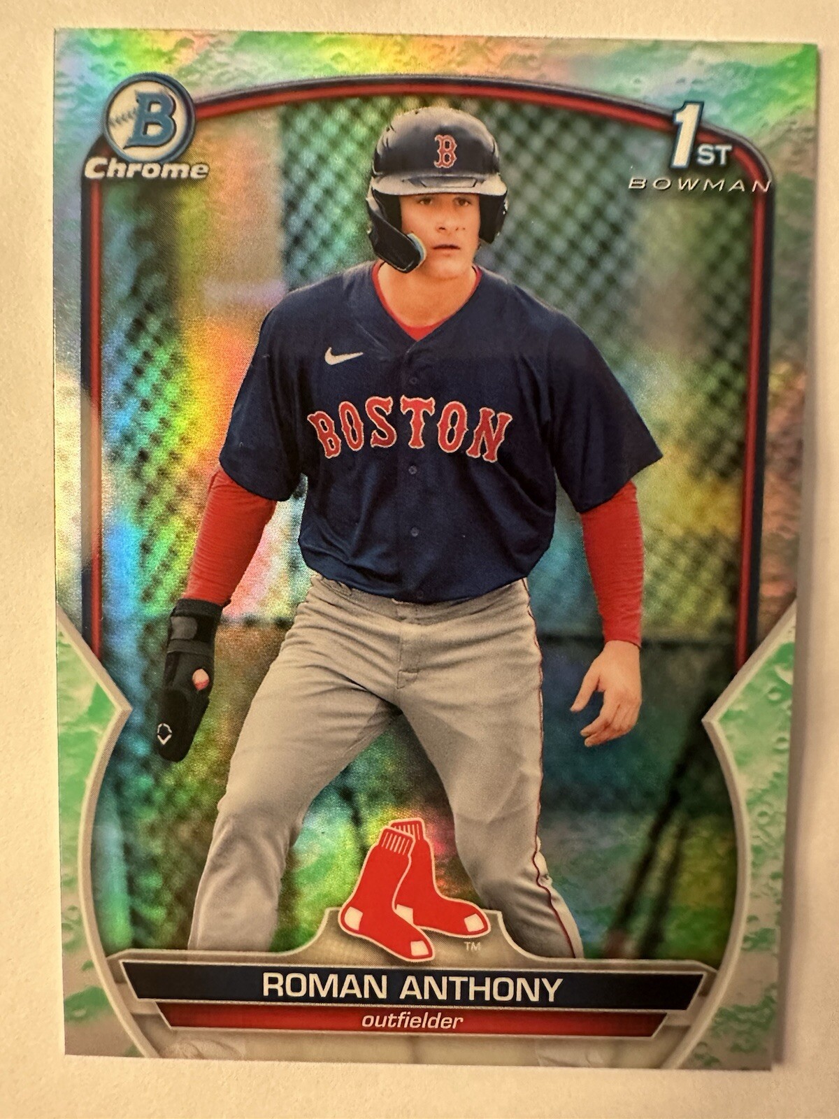 2023 Bowman Chrome Prospects Roman Anthony #BCP-71 Lunar Glow Refractor (RC)
