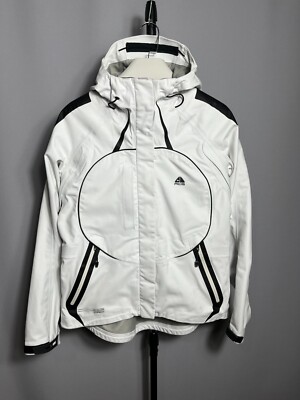 Vintage 00s NIKE ACG Women's RECCO Ski Jacket Gore-Tex White Sz L