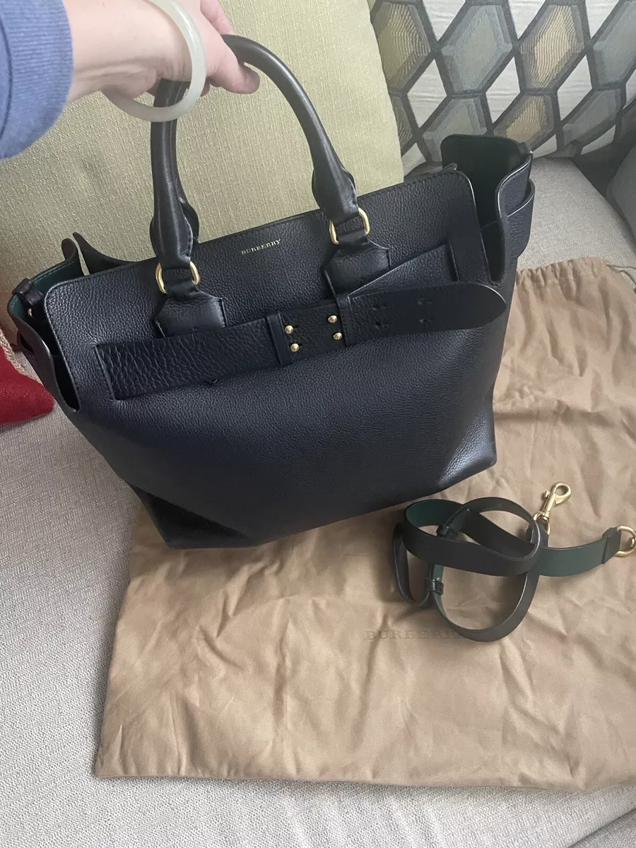 Burberry - Medium Leather Tote Bag Black