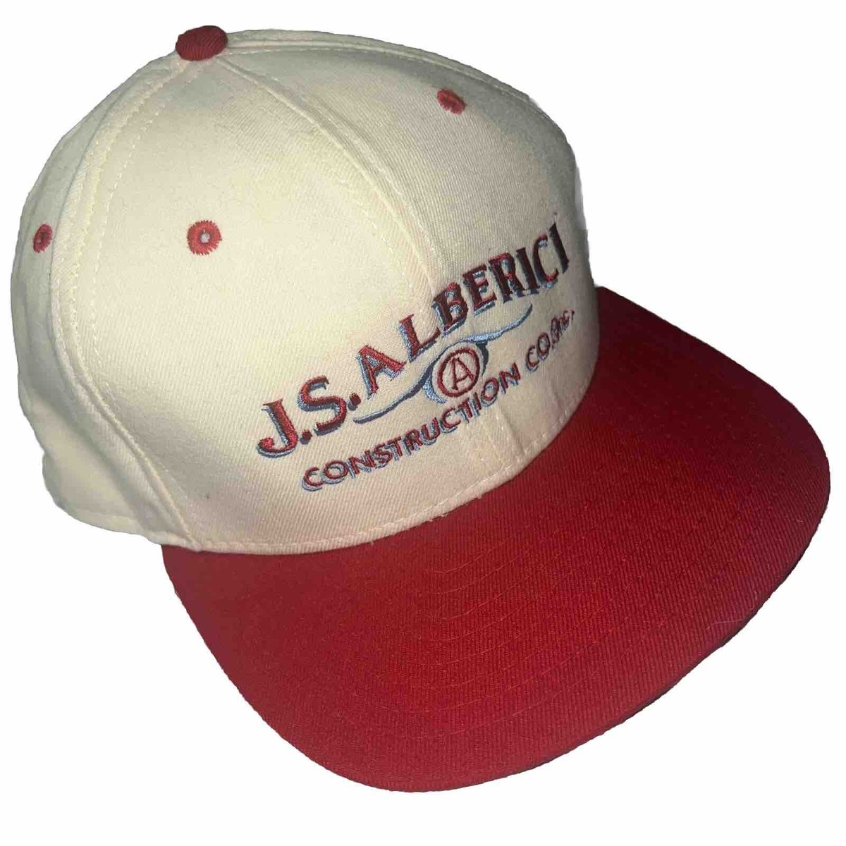 Vintage 70s 80s JS Alberici Construction New Era Pro Model USA