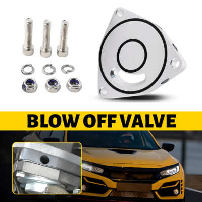Billet Blow Off Valve Adapter Spacer Plate For Honda Civic 1.5T 2015-2021 Silver