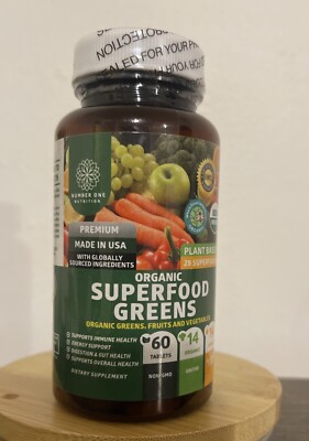 Premium Organic Superfood Greens Powerful Ingredients Natural Fruit & Veg