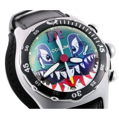 CORUM Bubble Dive Bomber Shark 285.180.20 Automatic Green Black Mens Watch