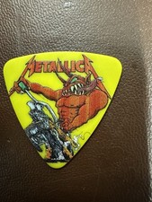 METALLICA 72 SEASONS FULL SPEED OR NOTHING YELLOW GUITAR PICK WORLD TOUR RARE