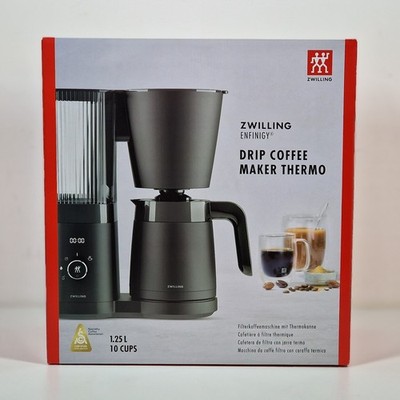 ZWILLING 1022566 Enfinigy Filterkaffeemaschine 1,25L Thermokanne Schwarz Kaffee