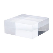 4" x 4" x 1.5" Jewelry Display Riser, Acrylic Cube Display Stand, Clear