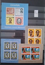 Ghana MNH Blocs Yvert Lincoln, Indépendance