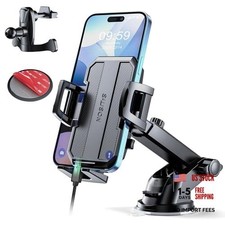 Upgraded 3-in-1 Car Phone Holder Mount Powerful Suction Phone Mount for Car
