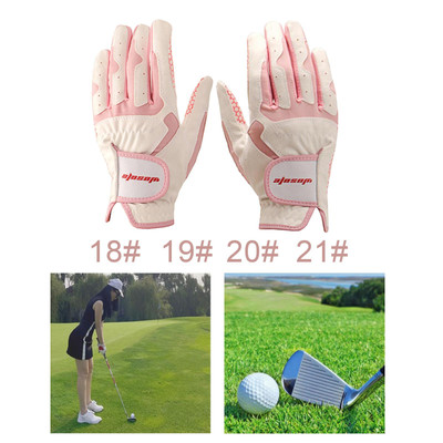 Golfhandschuh Damen mit rutschfestem Handflächenpatch aus Silikon und Daumen