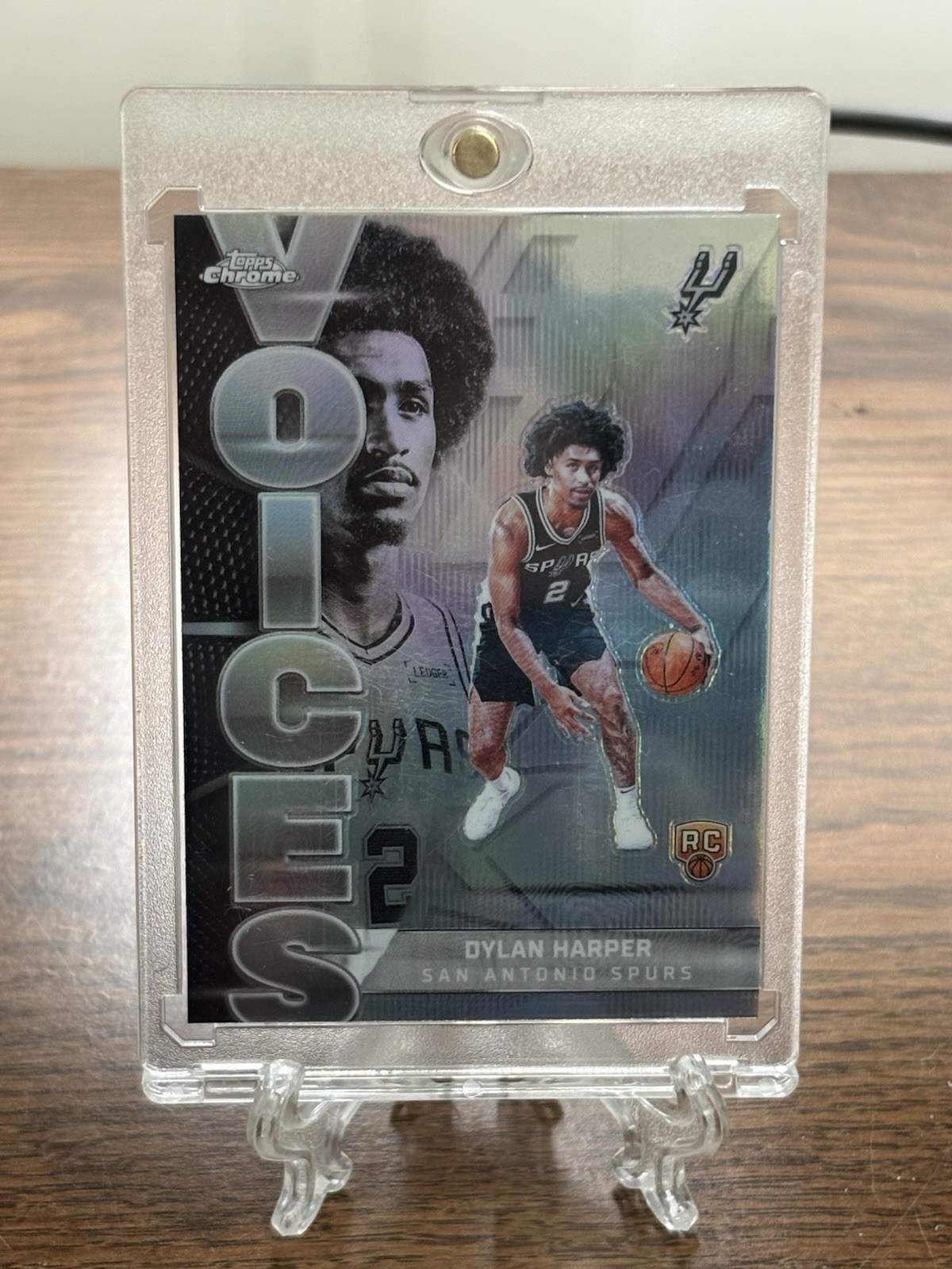 2025-26 Topps Chrome Dylan Harper Voices Refractor #VS-7 RC San Antonio Spurs