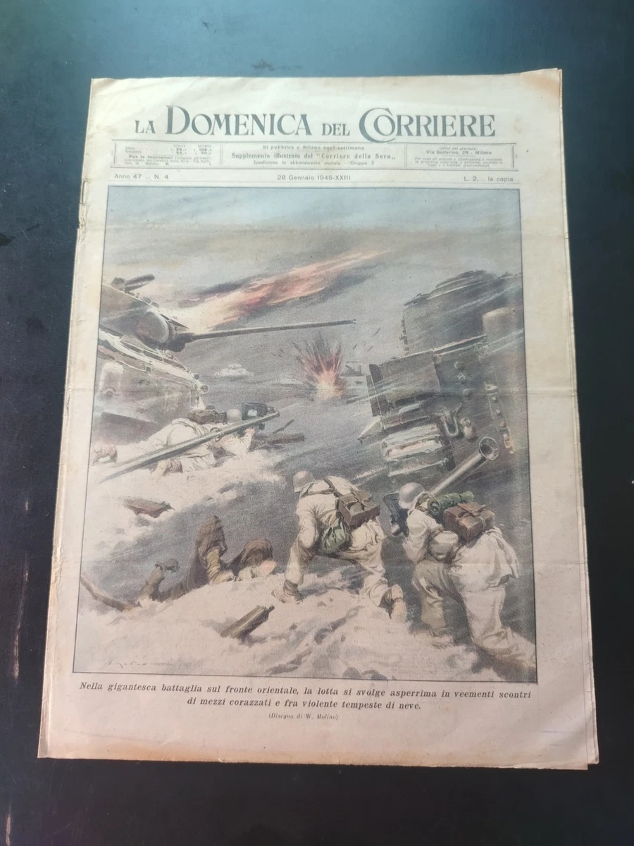 La Domenica Del Corriere N°28 1941 – Gondar, Guerre, Toscane – Journal Vintage Italie