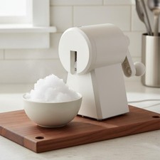 Manual Ice Shaver Compact Fluffy Cone Machine Labor Saving for Home