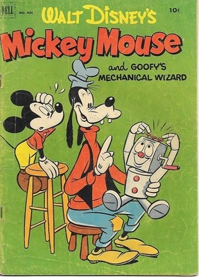 Walt Disney Mickey Mouse Four Color Comic Book #401 Dell 1952 VERY