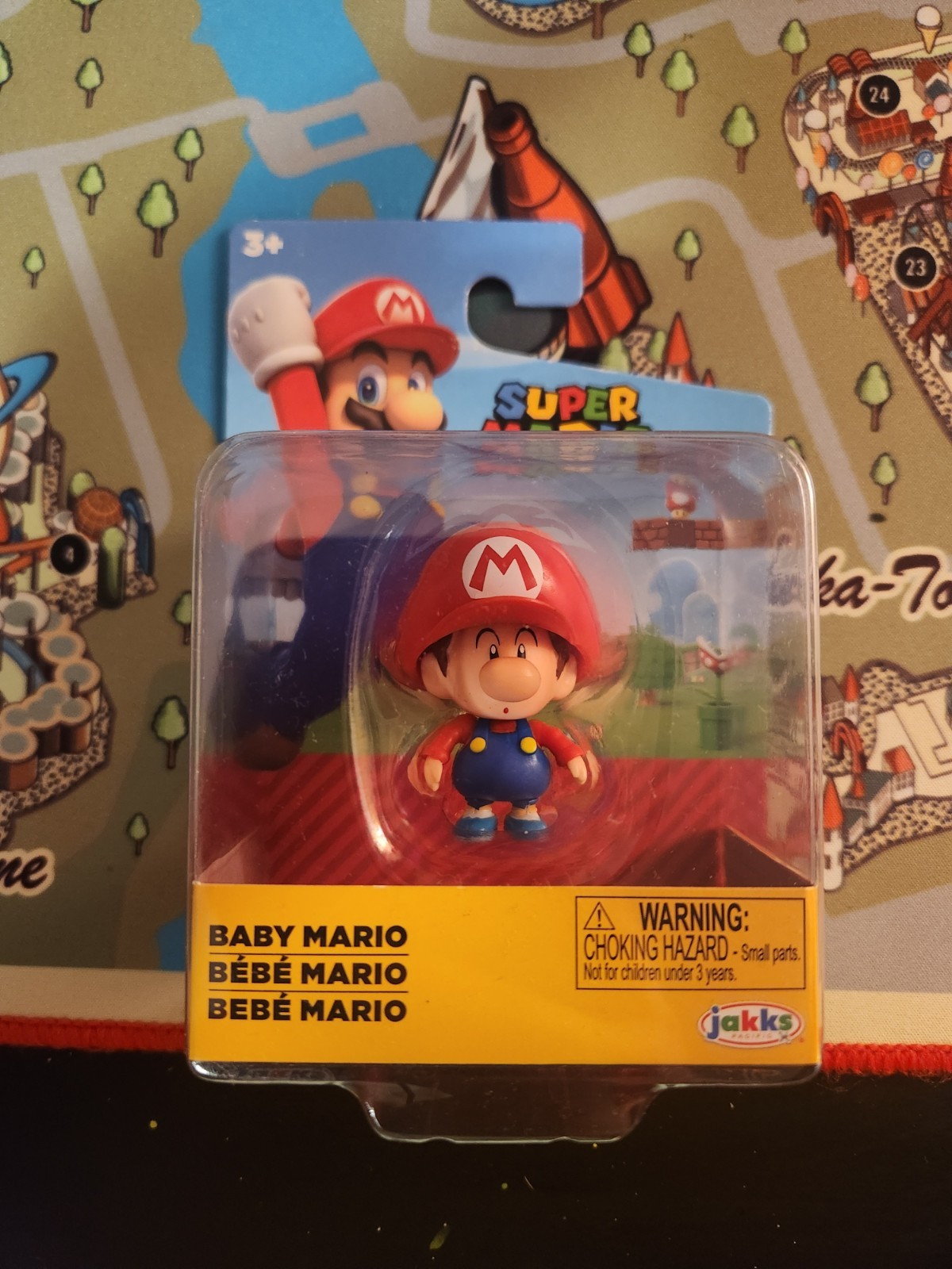 2.5" BABY MARIO figure SUPER MARIO mini WORLD OF NINTENDO pacific JAKKS 2022