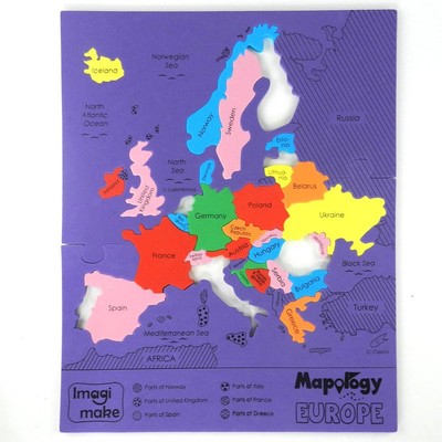 Imagimake Mapology Europe Map Puzzle - Geography for Kids - Learning &... 