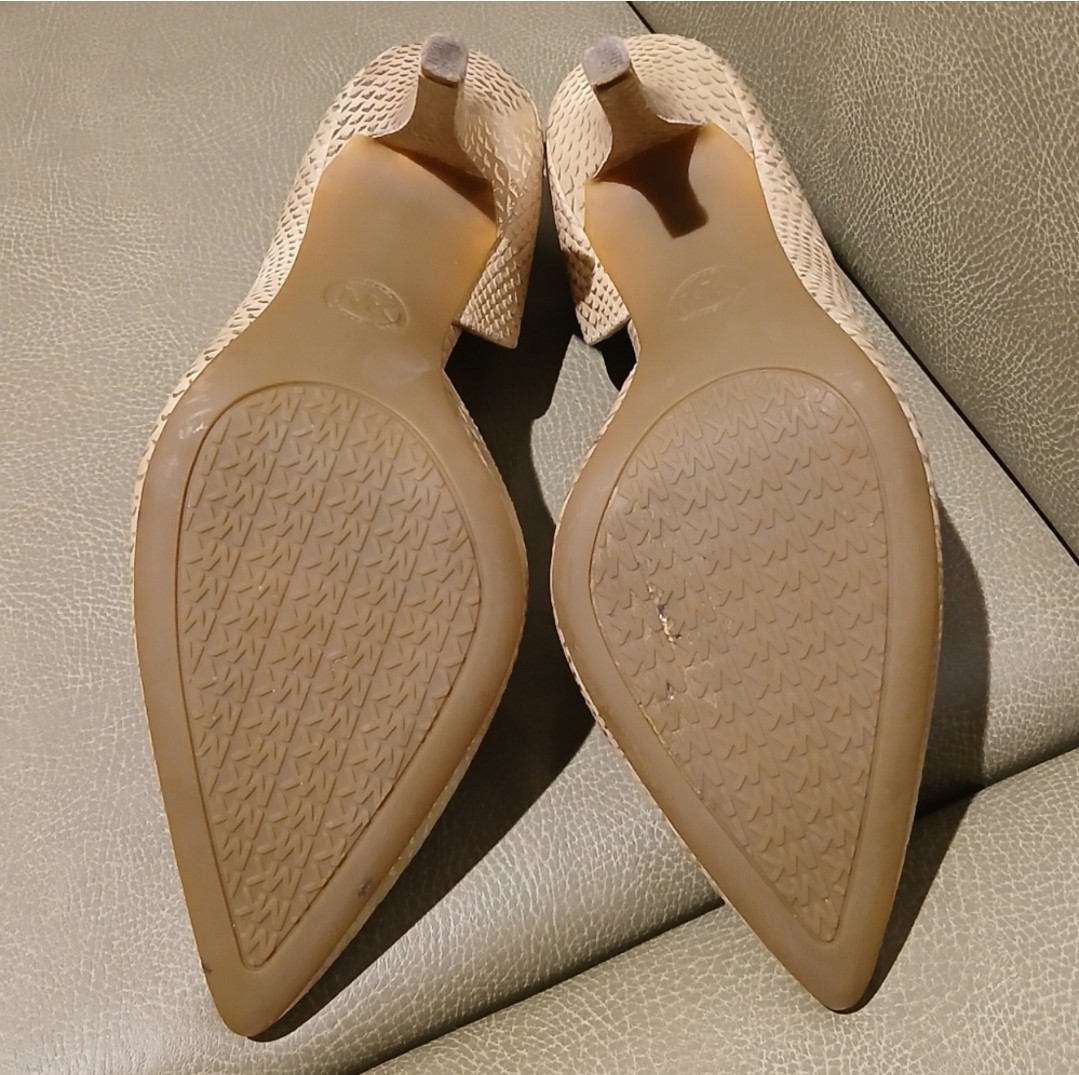 Michael Kors Python Pump Leather Heels Natalie Hi… - image 8