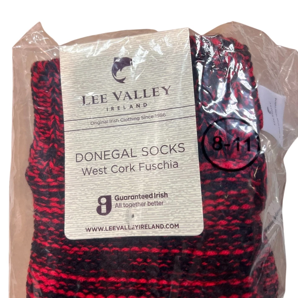 Lee Valley Ireland Donegal Calcetines Forrados de Vellón Corcho Oeste Fucsia NUEVO EN PAQUETE Foto 3 de 4