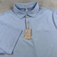 Peter Millar Polo Mens XL Blue Summer Comfort Jubilee Stretch Performance Shirt