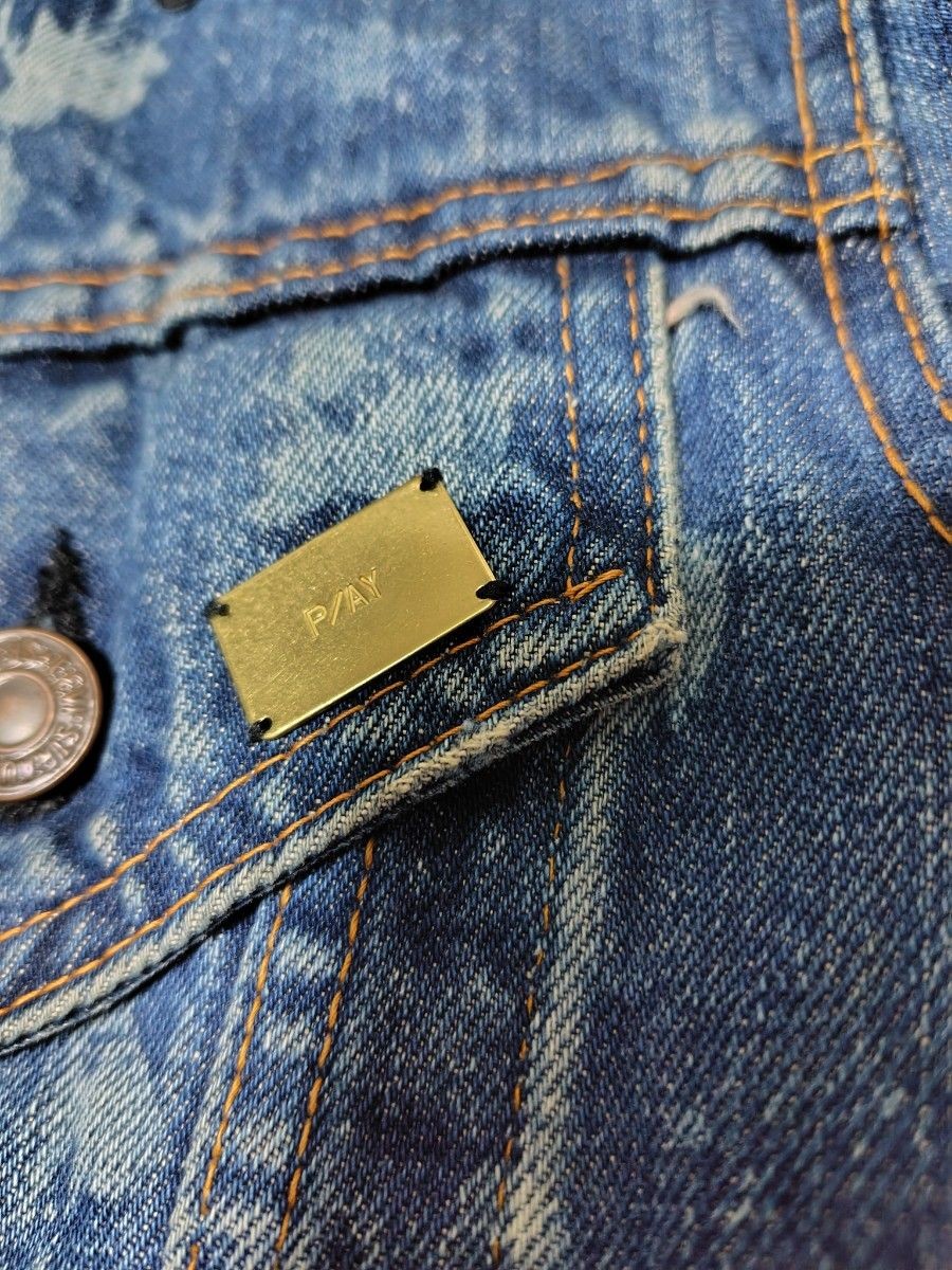 APPLEBUM vintage denim jacket patchwork damage pr… - image 19