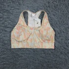 Fabletics Sports Bra Womens Large Micro Camo On-The-Go Front Zip NWT