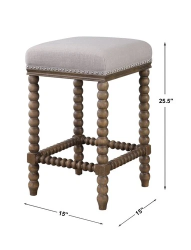 Pryce - 25.5 inch Counter Stool - 15 inches wide by 15 inches deep Accent - Picture 9 of 12