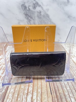 Louis Vuitton Monogram Authentic Key Case Holder Vernis Leather Black Purple USA