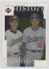 1998 Upper Deck History Making Hideo Nomo Shigetoshi Hasegawa #7 0ex1