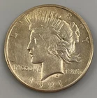 Photo of a 1921-P Peace Dollar from an eBay listing that sold on Jul 21, 2026