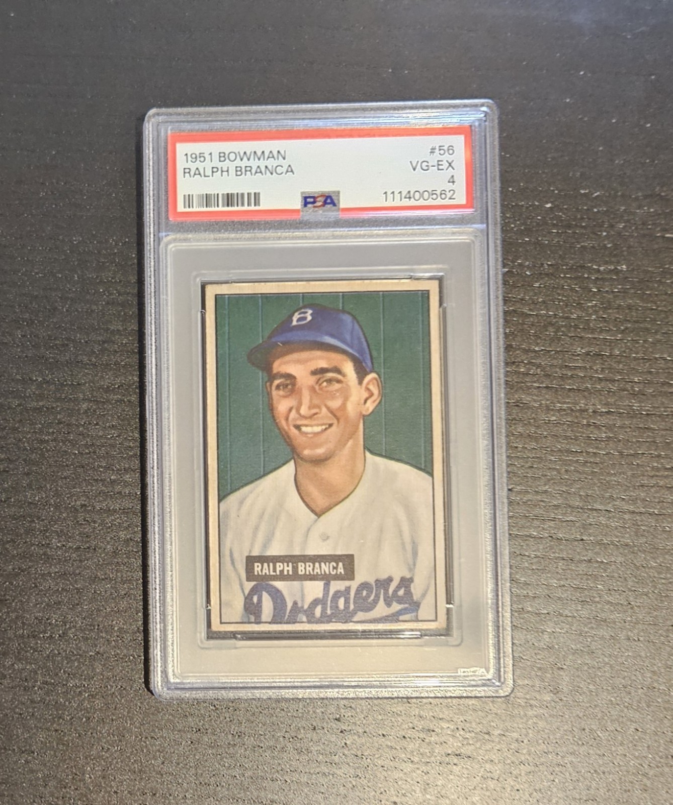 1951 Bowman Ralph Branca #56 Dodgers PSA 4