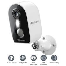 Galayou Wireless 2K Battery Powered Wifi Security Camera Outdoor Human Detection