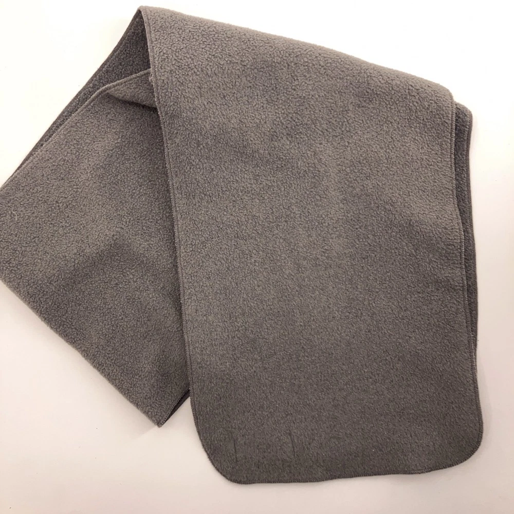 Lands' End Plain Gray Fleece Winter Scarf