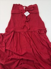 American Eagle Tube Top Maxi Dress Red Size Small