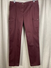 Tommy Hilfiger Women s Sz 10 - Burgundy Cargo Pants - Y2K