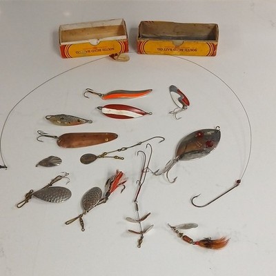 Vintage Mixed Lot Freshwater Fishing Lures - Spoons & Spinners Mepps,southbend