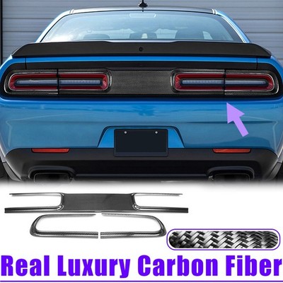 Für Dodge Challenger 15+ Carbon Hinten Center Abdeckung Trim Aufkleber Zubehör
