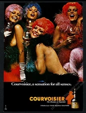 1972 showgirls photo Courvoisier cognac vintage print ad