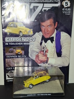 Eaglemoss Citroën 2CV #5 James Bond 007 Modellauto Collection 1:43 Mit Heft 