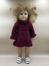 Pleasant Company 2008 American Girl Doll 59H9, w/ Garnet Dress Blond Green Eyes