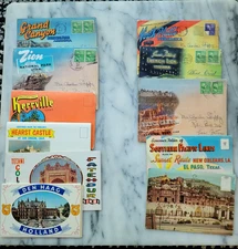 VTG 1940'S 1930'S Assorted SOUVENIR FOLDER / POSTCARD BOOKLETS PHOTOS, Lot of 11