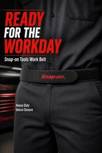 new SNAP ON GENUINE Mechanics No-Scratch Black Leather Work Belt w/Tags 30 TO 50