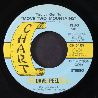 DAVE PEEL: move two mountains / willard crabtree's running for trustee CHART 7''