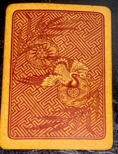 EW486 Swap Playing Cards 1 OLD WIDE ENGLISH HERON BIRD FLOWERS