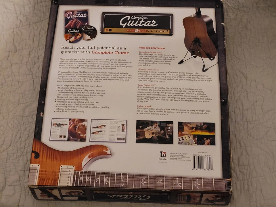 Hinkler Complete Guitar Book & DVD + Guitar Stand Learn How To Play Guitar New - Image 4 of 4