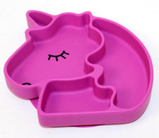 Bumkins Silicone Grip Dish Special Edition Unicorn Pink