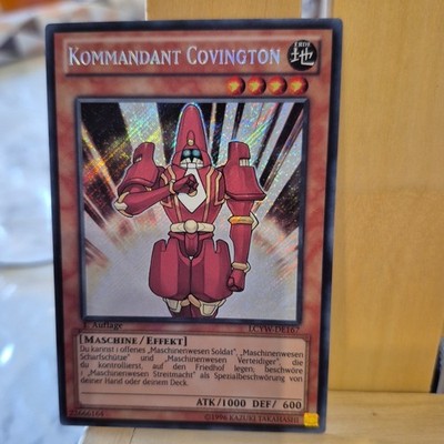 Yu-Gi-Oh Kommandant Covington 1.Auflage Secret Rare LCYW-DE167