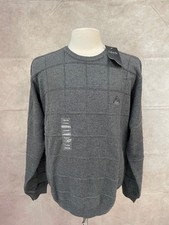 IZOD Men's Gray Sweater Pullover Long Sleeve Size XL