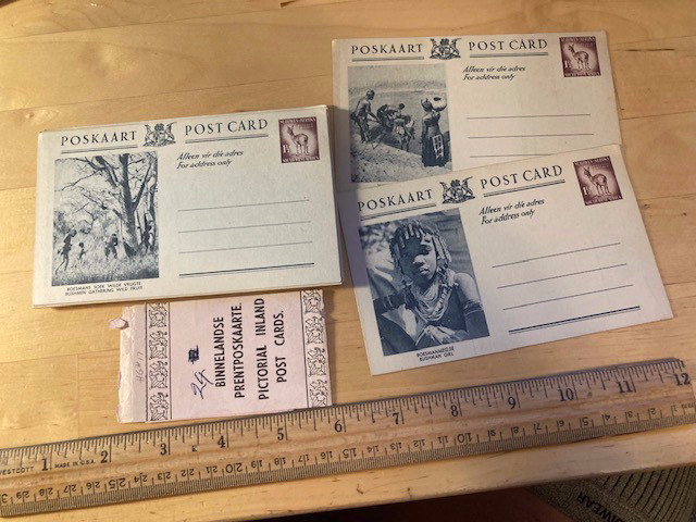 South West Africa complete 1954 mint set of 1.5d  postal cards